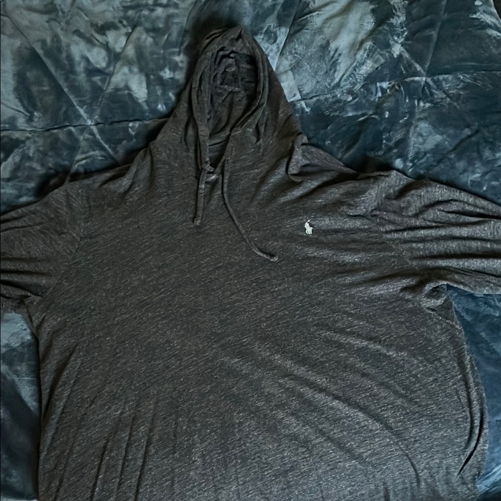 Polo by Ralph Lauren Men's Gray Hoodie Shirt